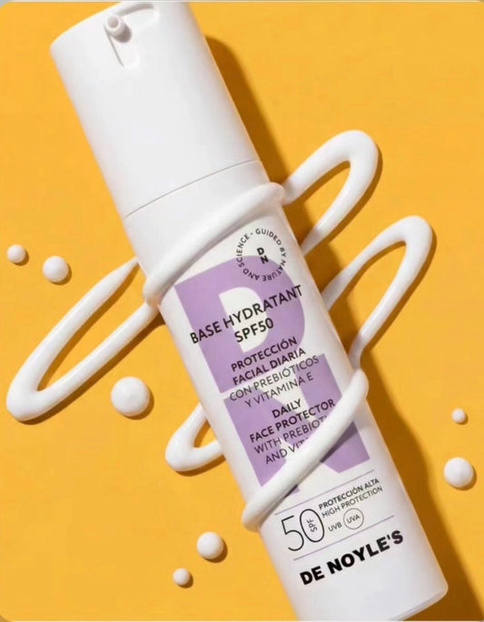 Base Hydratant SPF 50 · Crema Hidratante con Alta Protección Solar