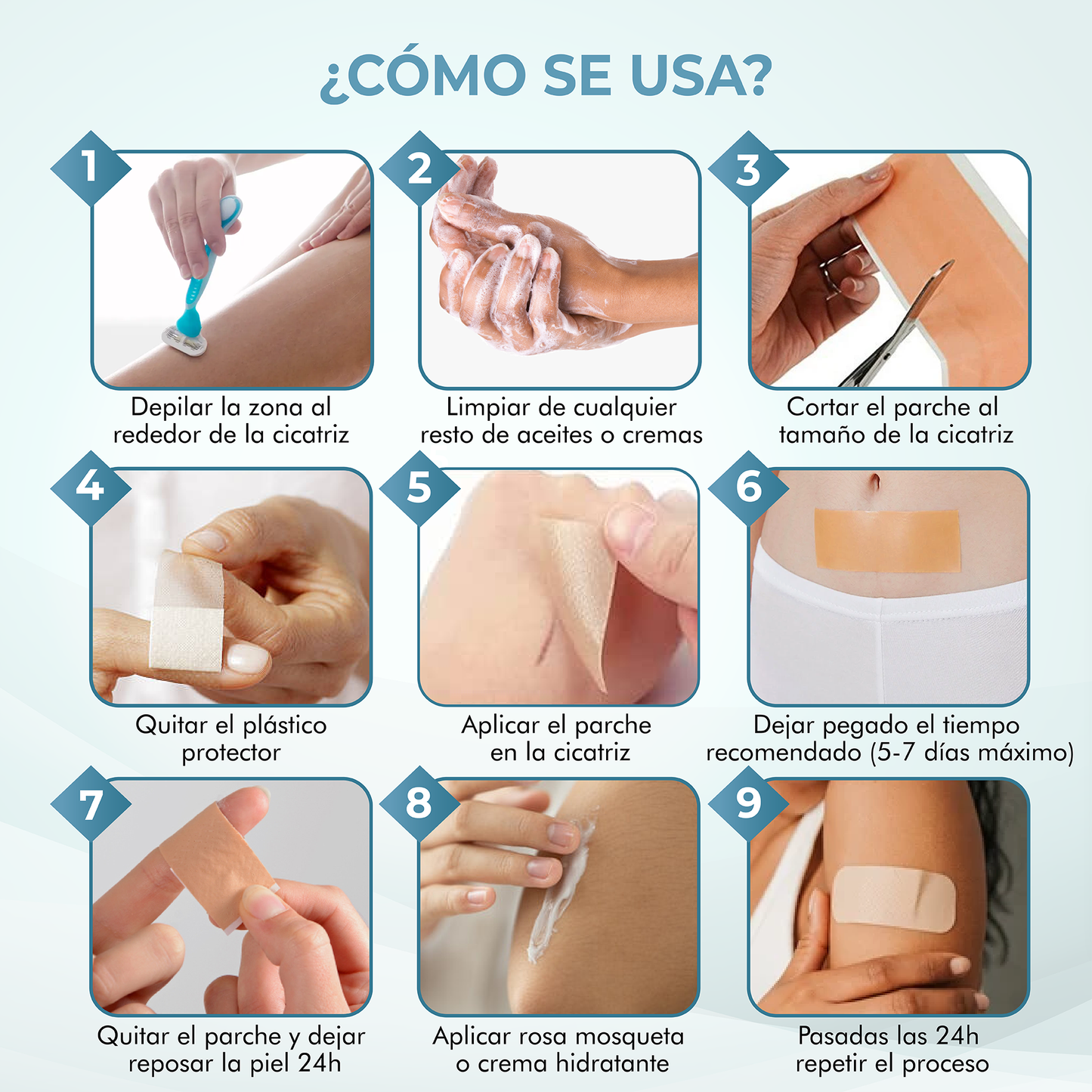 Parches para Cicatrices Quirúrgicas con Ácido Hialurónico - Pack Ahorro