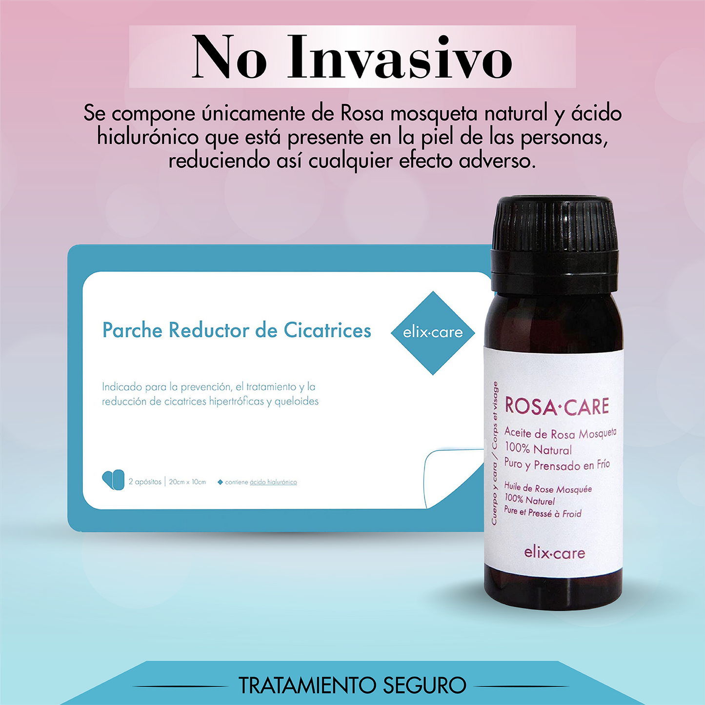 tratamiento para las cicatrices no invasivo rosa mosqueta parches reductor de cicatrices