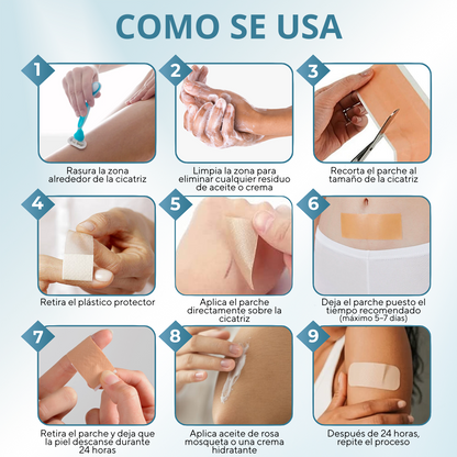 cómo funcionan los parches cicatrizantes