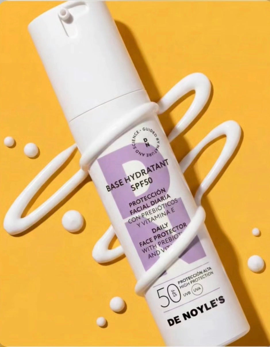 Base Hydratant SPF 50 · Crema Hidratante con Alta Protección Solar