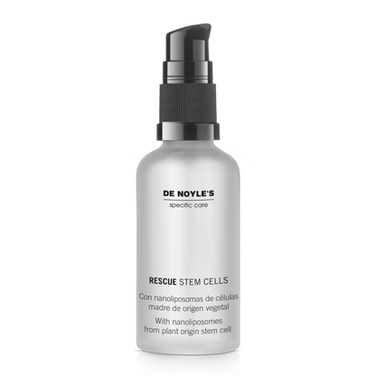 Rescue Stem Cells de DE NOYLE’S – sérum antiedad con nanoliposomas de células madre vegetales para regenerar y reafirmar la piel.