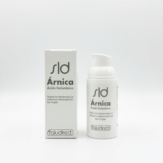 SLD Árnica con Ácido Hialurónico 30 ml - Gel antihematomas con árnica y ácido hialurónico, reduce la inflamación y los hematomas tras cirugías.