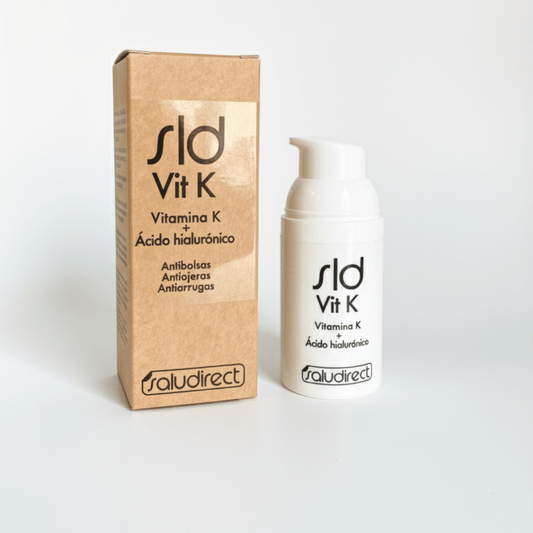 Contorno de ojos SLD Vit K con vitamina K y ácido hialurónico – tratamiento antibolsas, antiojeras y antiarrugas.